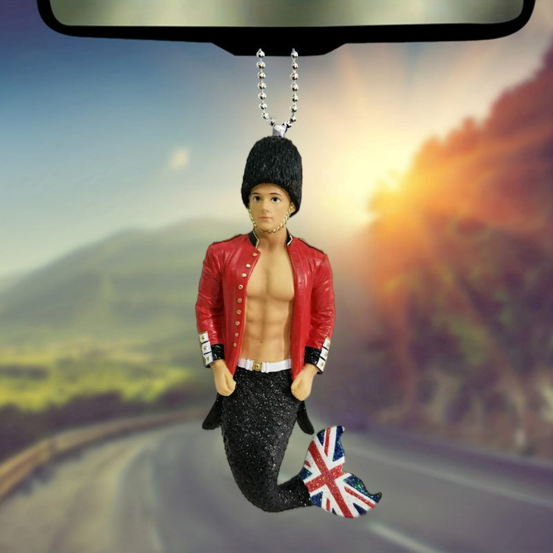 Flat Acrylic Mermaid Pendant for Car Decoration & Accessories