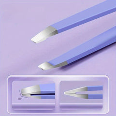 4pcs Stainless Steel Eyebrow Tweezers Hair Removal Clip Pliers Set