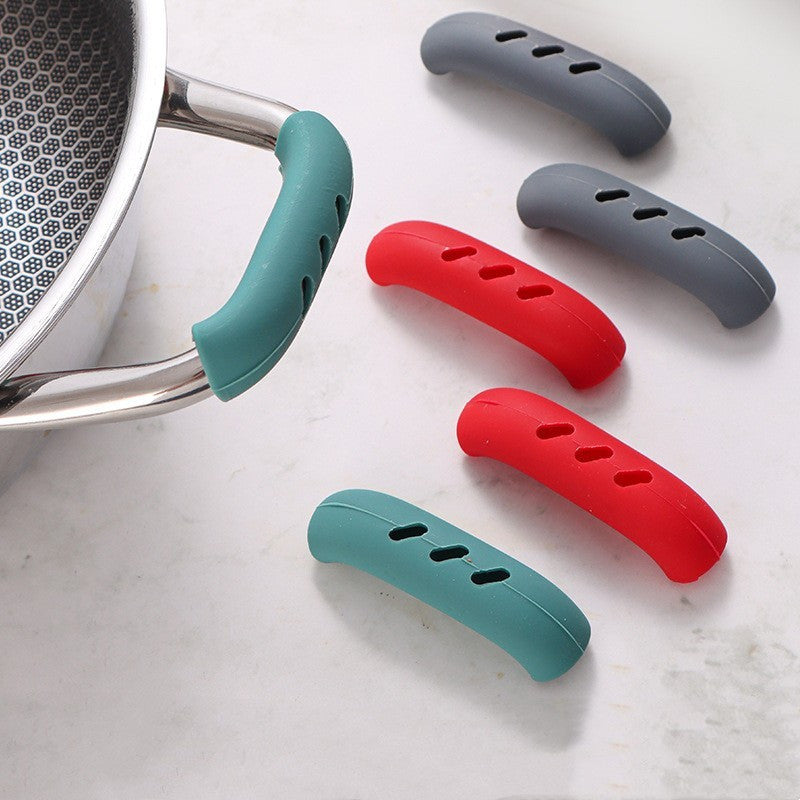 3 Pairs Silicone Handles Anti-scald Non-slip Pot Handles Clips