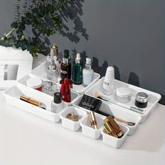 8pcs Drawer Organiser Plastic Storage Trays for Kitchen