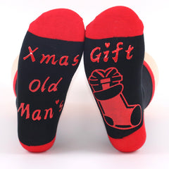 Funny Christmas Crew Socks for Men and Women - 2 Pairs