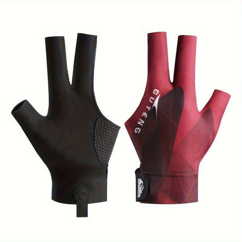 Non-slip 3-Finger Billiard Gloves