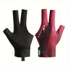 Non-slip 3-Finger Billiard Gloves