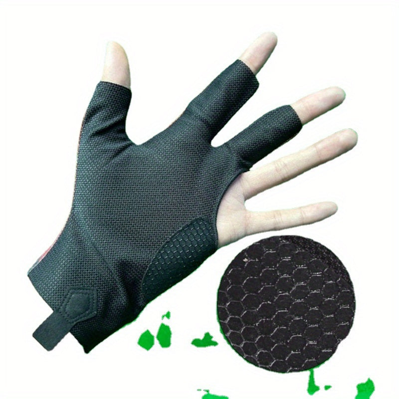 Non-slip 3-Finger Billiard Gloves