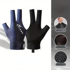 Non-slip 3-Finger Billiard Gloves