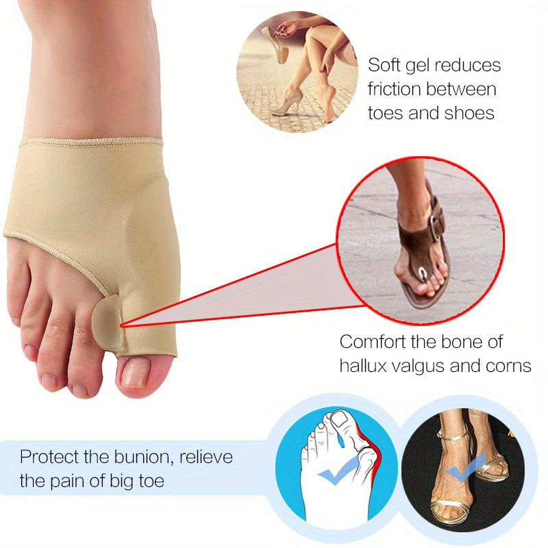 Toe Separator Corrector Orthotics Feet Bone Thumb Correction Pedicure Sock