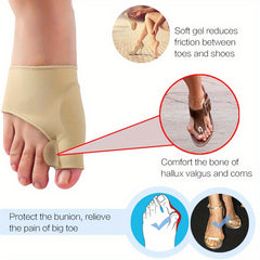 Toe Separator Corrector Orthotics Feet Bone Thumb Correction Pedicure Sock