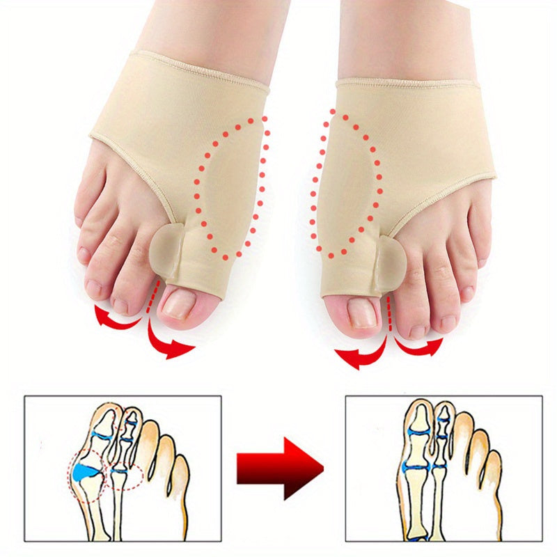 Toe Separator Corrector Orthotics Feet Bone Thumb Correction Pedicure Sock