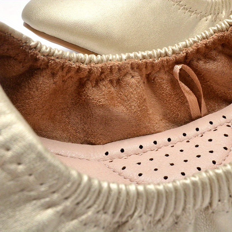 Women's Plush Lined Thermal Soft Sole Ballet Shoes