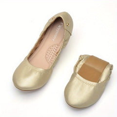 Women's Plush Lined Thermal Soft Sole Ballet Shoes