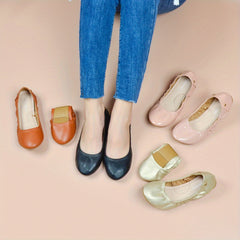 Women's Plush Lined Thermal Soft Sole Ballet Shoes