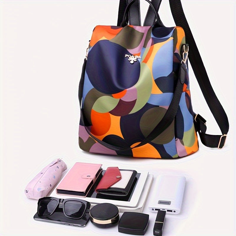 Anti Theft Large Capacity Backpack Oxford Cloth Waterproof Lightweight