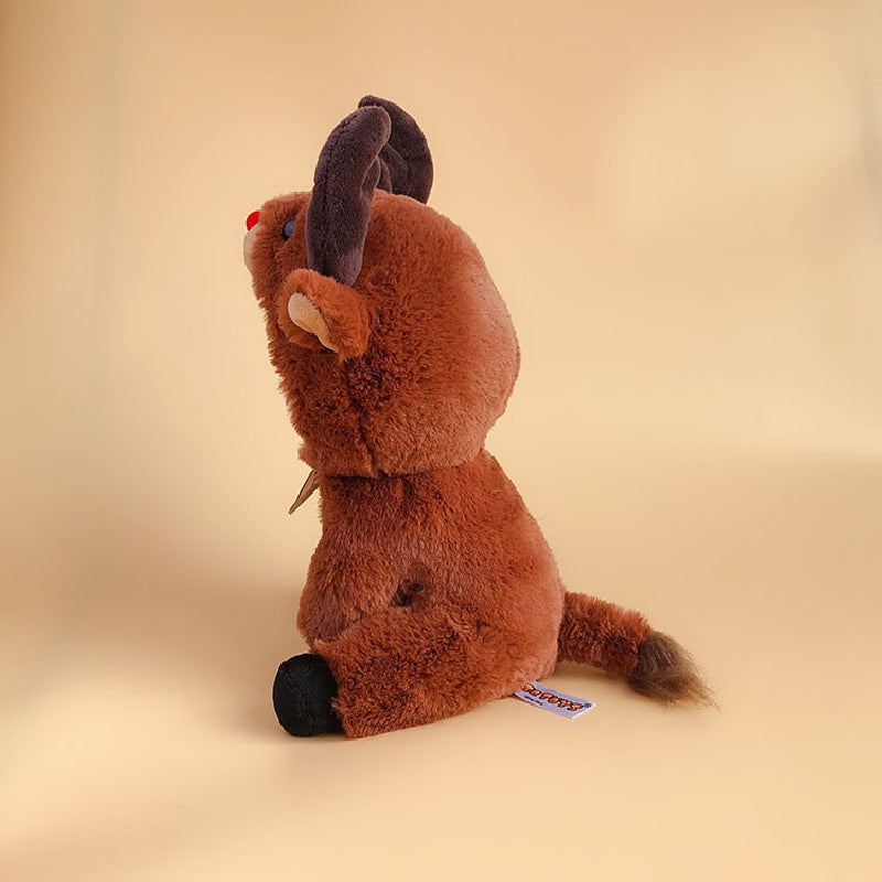 Christmas Elk Plush Toy Halloween Skull Doll Elk Stuffed Doll Birthday Gift
