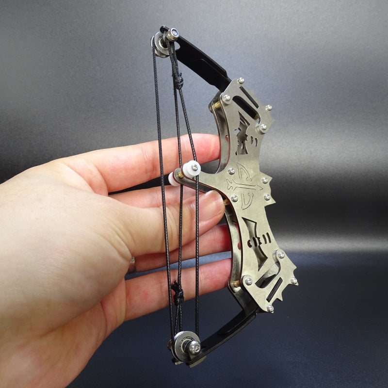 16cm Mini Compound Bow Catapult for Archery Fun Ideal Christmas Gift
