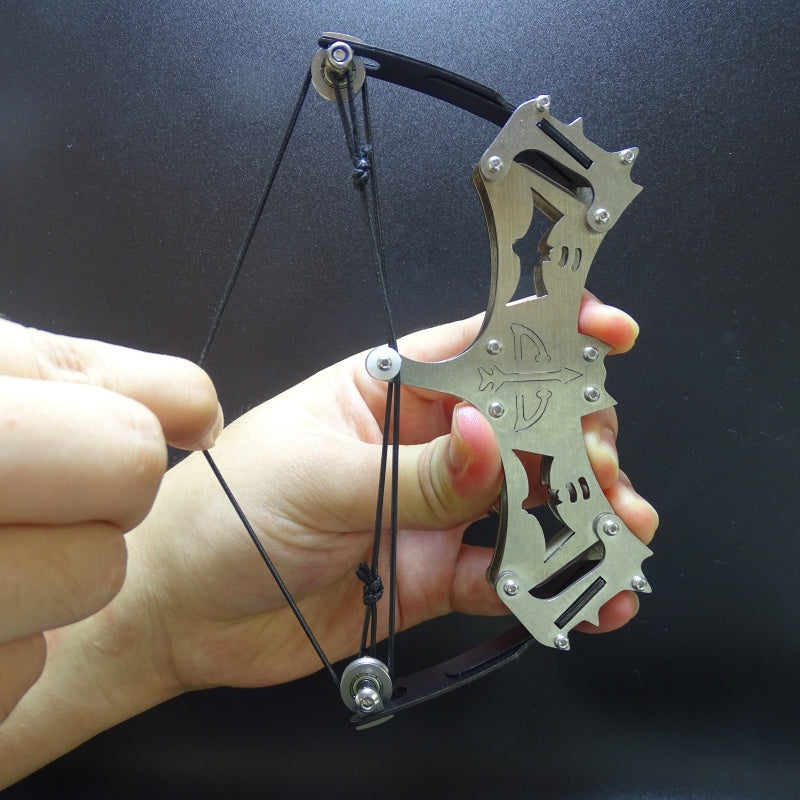 16cm Mini Compound Bow Catapult for Archery Fun Ideal Christmas Gift