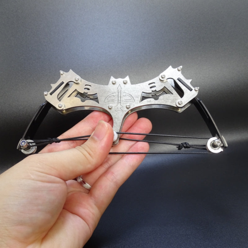 16cm Mini Compound Bow Catapult for Archery Fun Ideal Christmas Gift