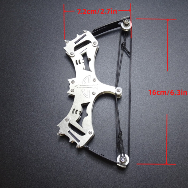 16cm Mini Compound Bow Catapult for Archery Fun Ideal Christmas Gift