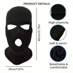 Winter Balaclava Skiing Face Mask Knitted Hat Coldproof Warm Winter Hat