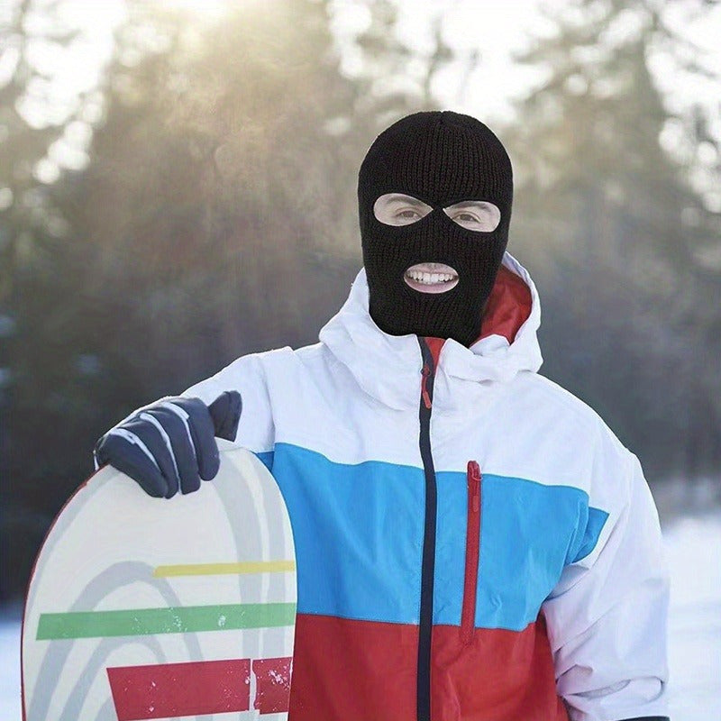 Winter Balaclava Skiing Face Mask Knitted Hat Coldproof Warm Winter Hat