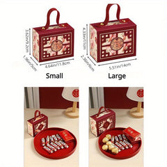 5pcs Chinese Candy Box Wedding Year Gift Advanced Packaging Folding Required