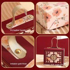 5pcs Chinese Candy Box Wedding Year Gift Advanced Packaging Folding Required