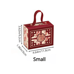 5pcs Chinese Candy Box Wedding Year Gift Advanced Packaging Folding Required
