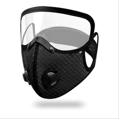 Removable Face Mask Reusable Face Mask With Exhalation Valve Transparent Visible