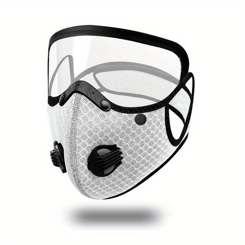 Removable Face Mask Reusable Face Mask With Exhalation Valve Transparent Visible