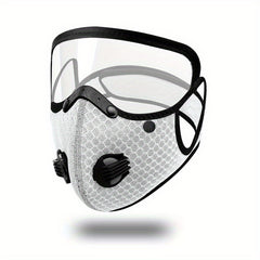 Removable Face Mask Reusable Face Mask With Exhalation Valve Transparent Visible