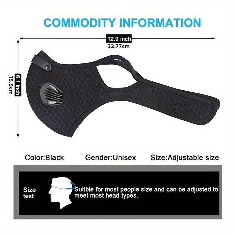 Removable Face Mask Reusable Face Mask With Exhalation Valve Transparent Visible