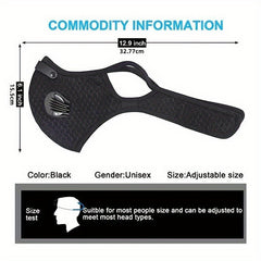 Removable Face Mask Reusable Face Mask With Exhalation Valve Transparent Visible