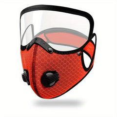 Removable Face Mask Reusable Face Mask With Exhalation Valve Transparent Visible