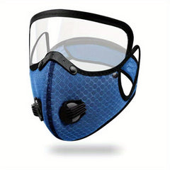 Removable Face Mask Reusable Face Mask With Exhalation Valve Transparent Visible