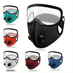 Removable Face Mask Reusable Face Mask With Exhalation Valve Transparent Visible
