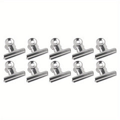 6pcs 38mm Bulldog Grip Clips Food Bag Sealing Clamp Kitchen Office School Supply