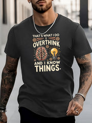 Men's Lightning Pattern Shirt Short Sleeve Tee Top