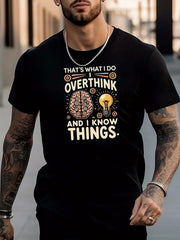 Men's Lightning Pattern Shirt Short Sleeve Tee Top