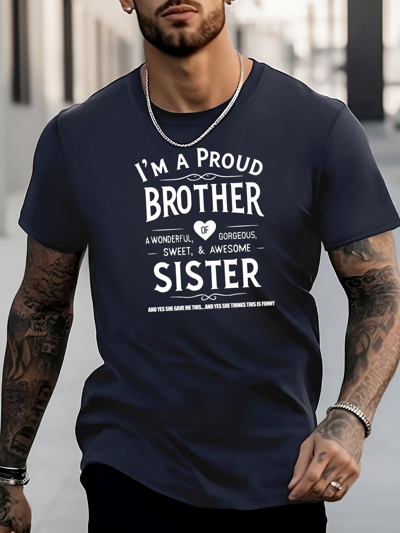 Men's Letters Pattern Shirt Casual Crew Neck Short Sleeve Tee Top