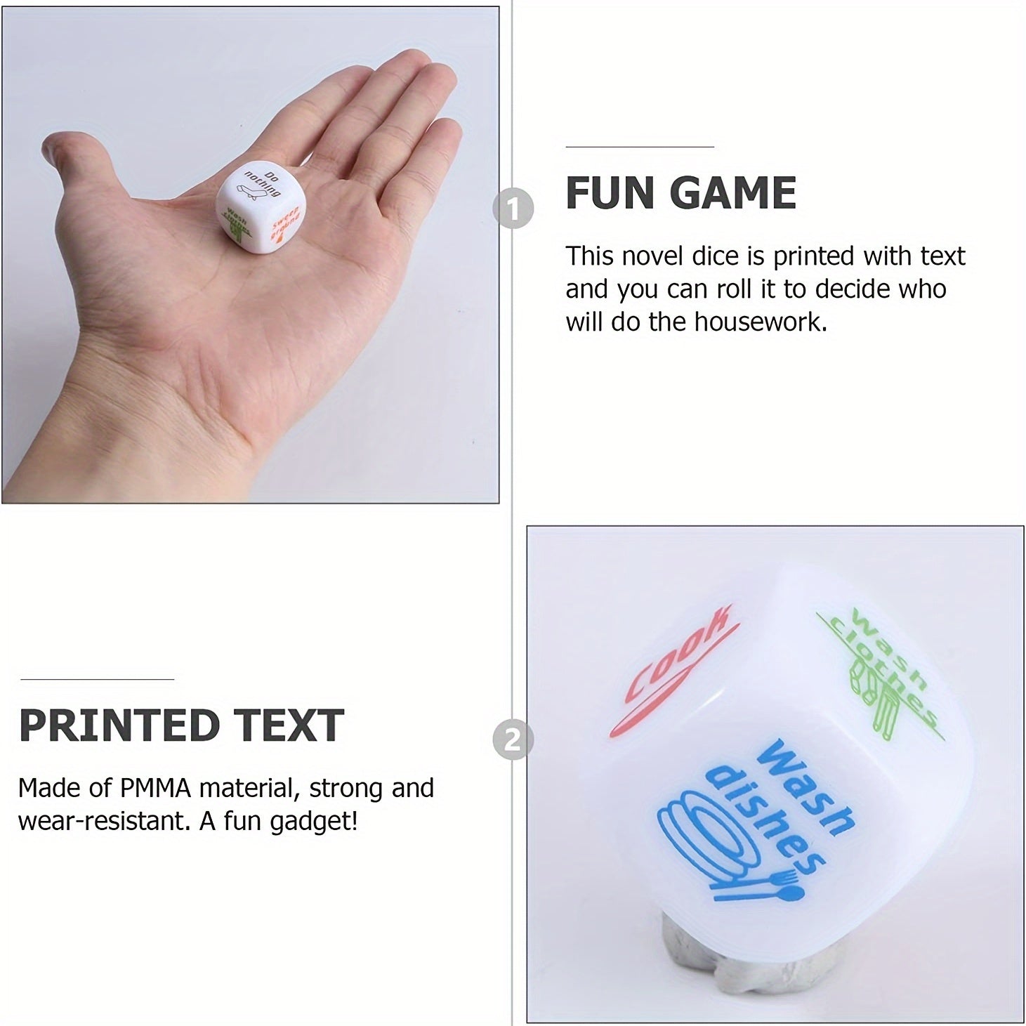 Housework Novelty Game Dice For Couple - Creative Small Gift Holiday Accessory