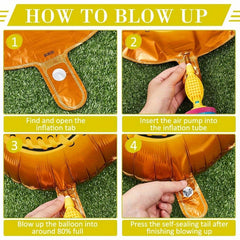 Softball Foil Balloon Softball Party Decoration