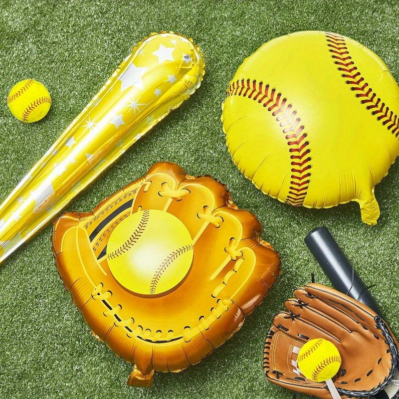 Softball Foil Balloon Softball Party Decoration