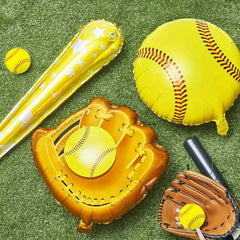 Softball Foil Balloon Softball Party Decoration