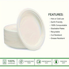 50pcs Disposable Paper Tray Picnic Barbecue Tray Outdoor Camping Supplies