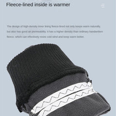 Men's Winter Cycling Gloves Touch Screen Polar Fleece Warm Sports Driving Gloves