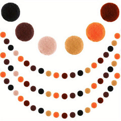 3pcs Colorful Wool Banner Party Home Decor