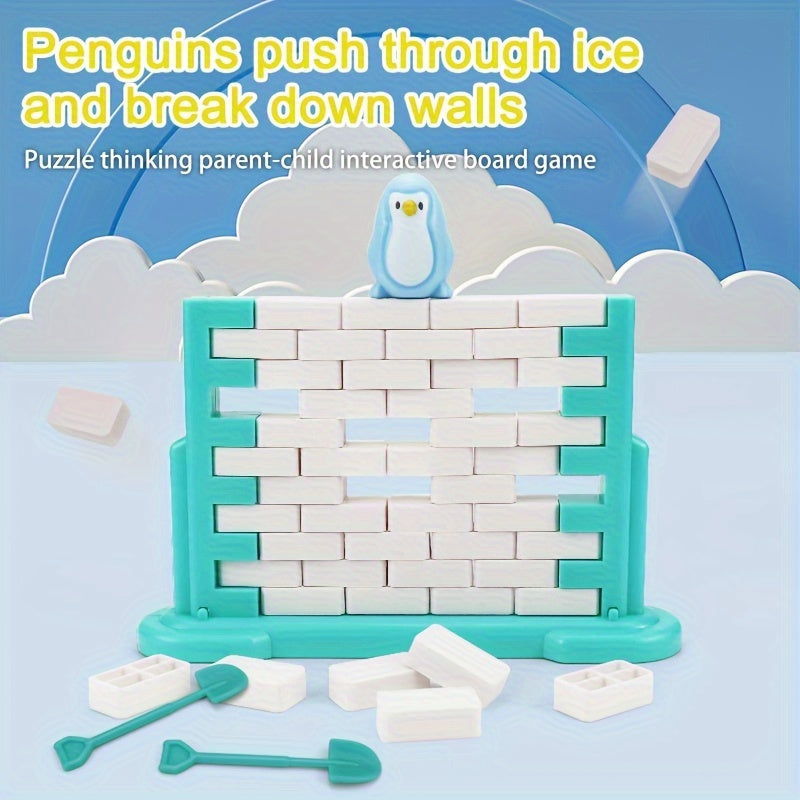 44pcs Save The Penguin Wall Knocking Ice Breaking Game