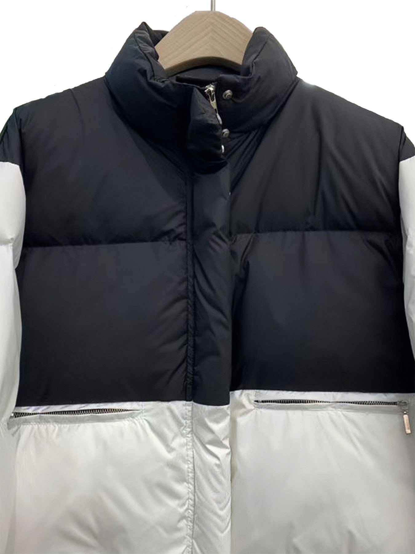 Women's Block Puffer Jacket Winter Warm Coat