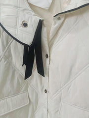 Stylish Lapel Puffer Jacket Winter Warm Coat Women's Clothing