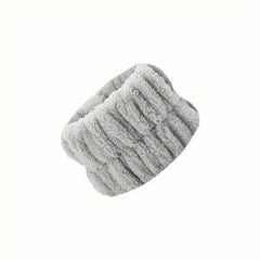 Spa Face Wash Wrist Band Microfiber Towel Hair Ring