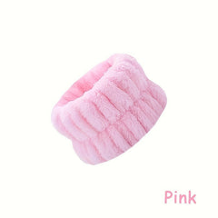 Spa Face Wash Wrist Band Microfiber Towel Hair Ring